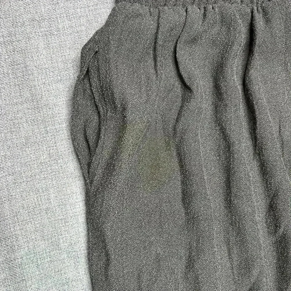 Yasuko Pants Taupe Color Elastic Waist Tapered Leg Sz M - Picture 7 of 9